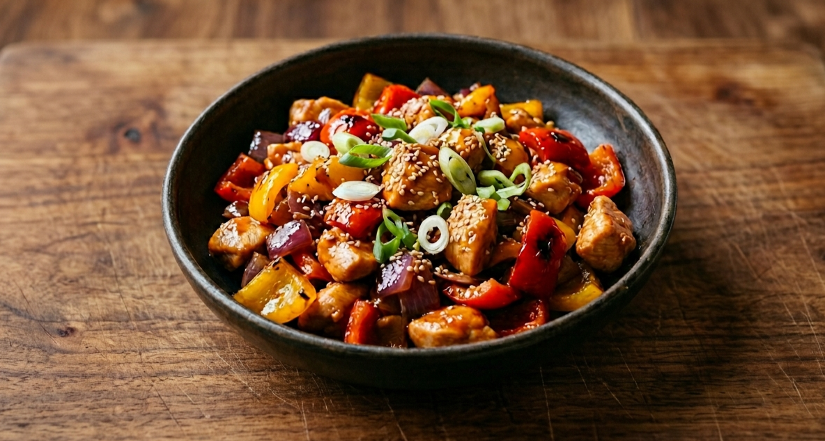 Healthy Sweet & Sour Chicken — high-protein, low-carb weeknight recipe